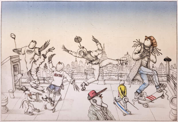 Галерея «Открытый клуб» представляет выставку графики и книжной иллюстрации Андрея Костина