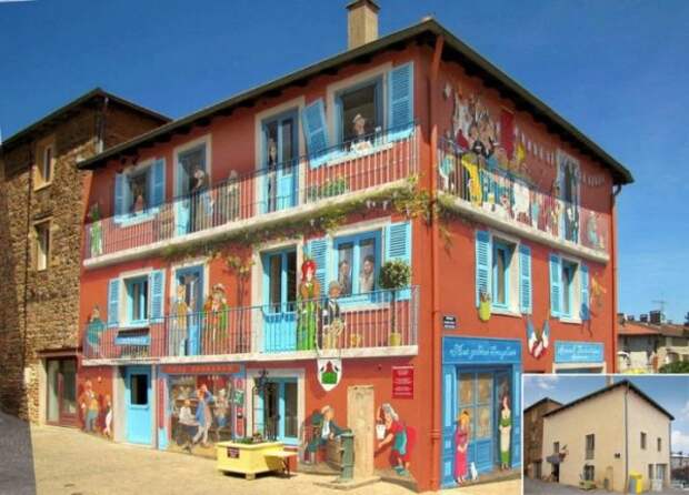 Яркие фасады домов Франции (12 работ)