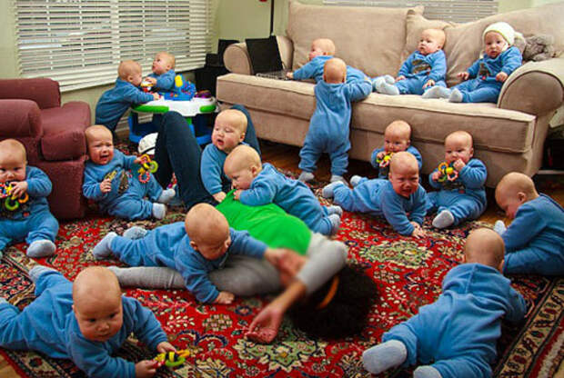 Многодетная мать.