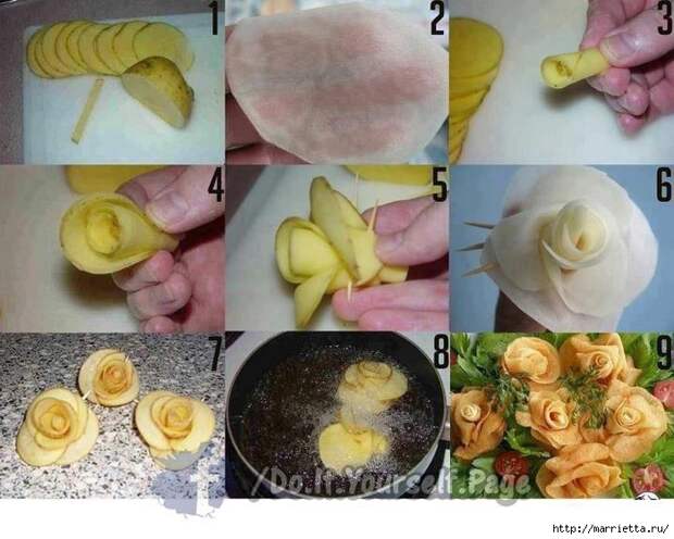 Розы и корзинки из ветчины, тюльпаны из помидоров и другие красивые вкусности (16) (700x560, 278Kb)
