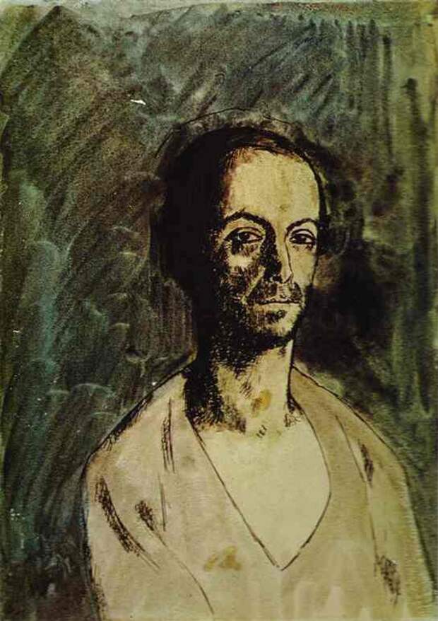 Пабло Пикассо. Каталонский скульптор Маноло (Мануэль Хуго). 1904 год