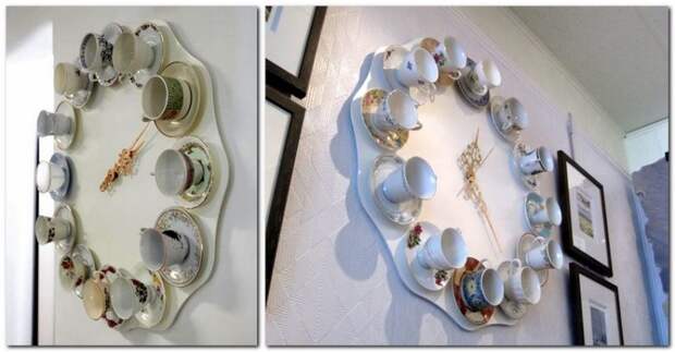 10-how-to-re-use-old-cups-and-saucers-ideas-wall-clock-DIY-handmade-800x417