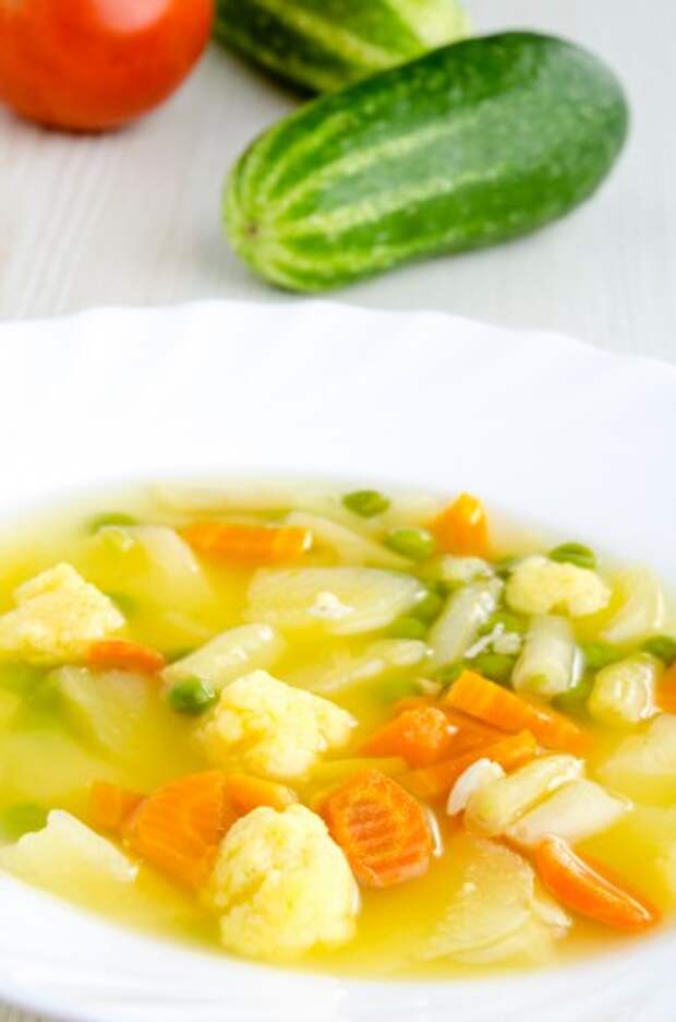 Постный суп из овощей