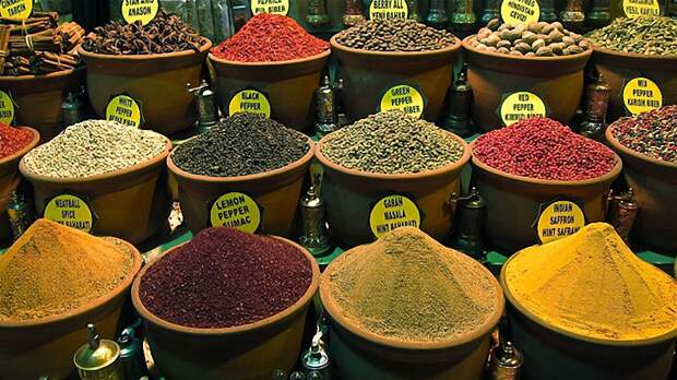 020 Turkish spice bazaar 2 Самые вкусные места мира