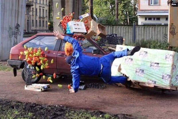 Овощной салат на скорую руку. | Фото: Писец - приколы интернета.