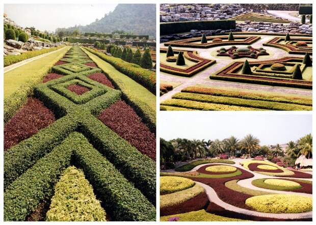 Потрясающие живые композиции украшают территорию тропического сада Nong Nooch Tropical Garden (Таиланд). | Фото: gardener.ru.