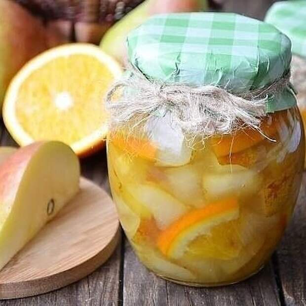 Варенье из груш с апельсином.