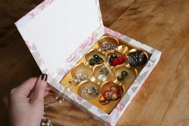 7 интересных поделок из коробок от конфет, которые вы раньше выбрасывали