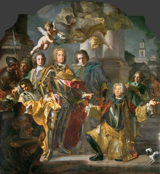 Музей истории искусств - Франческо Солимена и Иоганн Готфрид Ауэрбах - Карл VI и граф Альтан