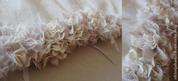 Изготовление фактурной ткани из лоскутов