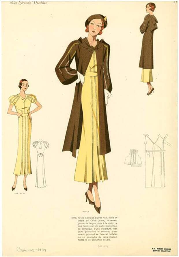 Женская мода 1934 года