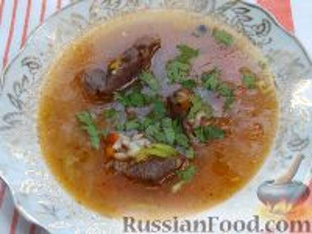 Фото к рецепту: Суп-харчо из баранины Фото к рецепту: Суп-харчо из баранины