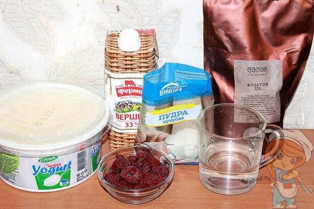 ингредиенты для йогуртового крема