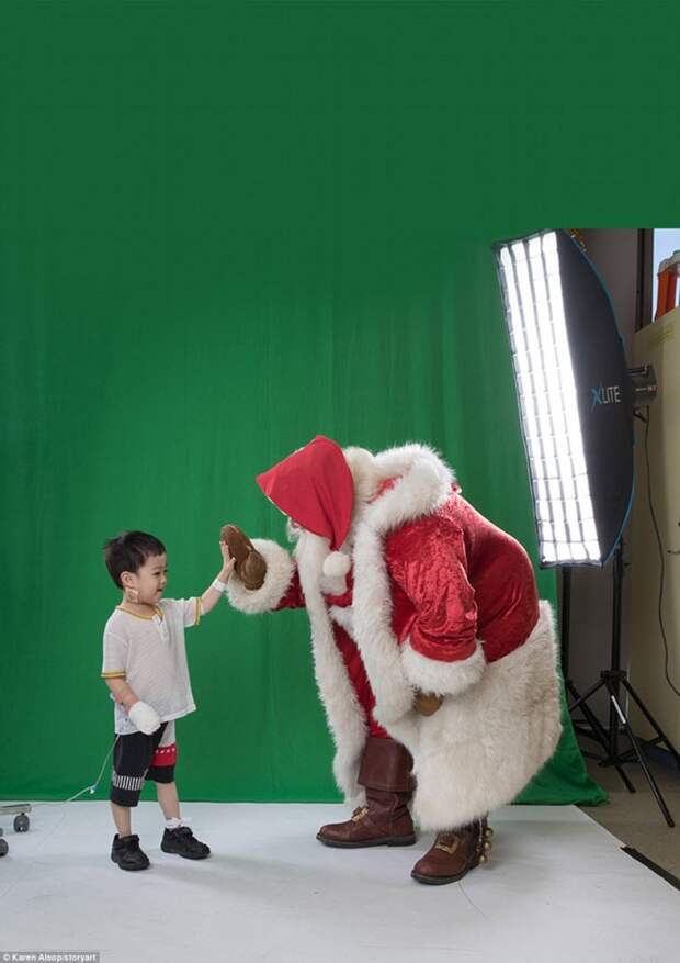 Этим детям придется встречать Рождество в больнице, поэтому фотографу очень хотелось подарить им хоть чуточку счастья дети, добро, рождество, сказка