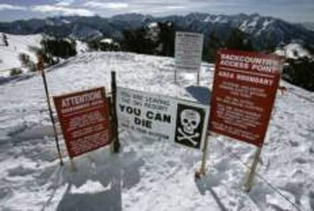 Опасность лавин на горнолыжных курортах