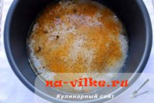 Плов «Черноморский» с мидиями в мультиварке