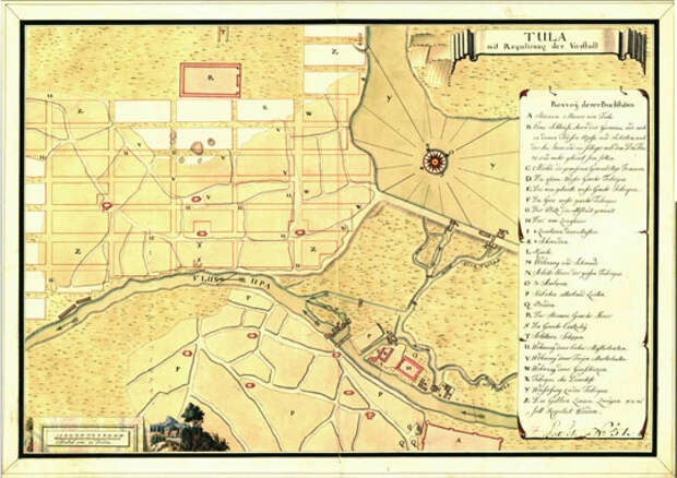 1750 Шведский план Тулы