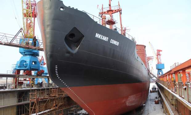 «Красная Кузница» спустила на воду  научно-экспедиционное судно «Михаил Сомов»