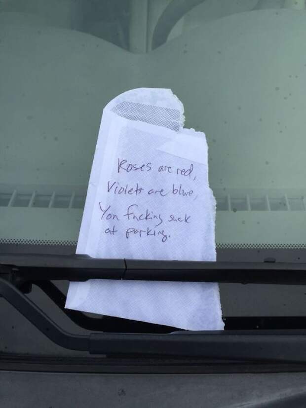 Passive-aggressive Parking Notes