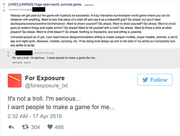 For Exposure