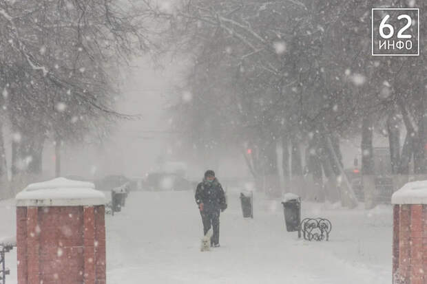 Еще 60 см снега и буран: рязанцев ждет неделя ненастья