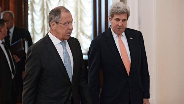 Встреча главы МИД РФ С. Лаврова с Госсекретарем США Дж.Керри в Москве