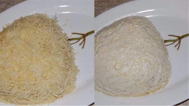 салат с виноградом