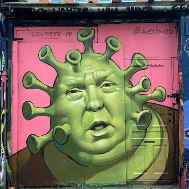 коронавирусное граффити