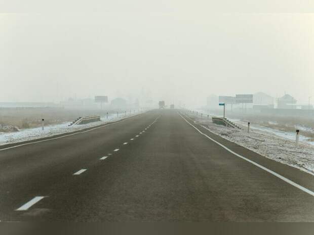 На федеральной трассе ввели ограничение движения из-за снегопада