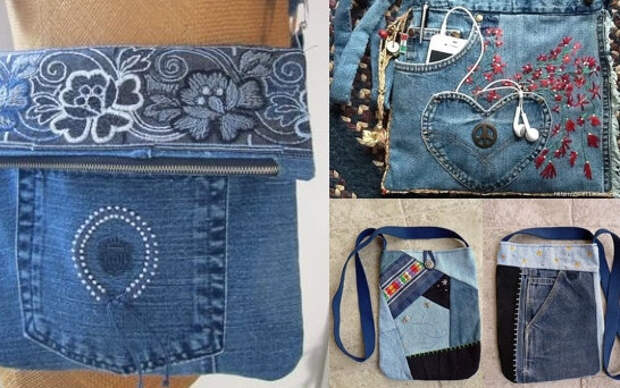 Топ 30 модных моделей сумок из джинсов для вдохновения... Много сумок не бывает!