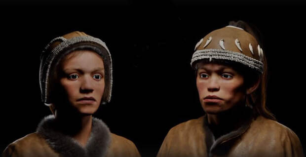3D реконструкция внешности подростков из двойного захоронения на  Сунгире