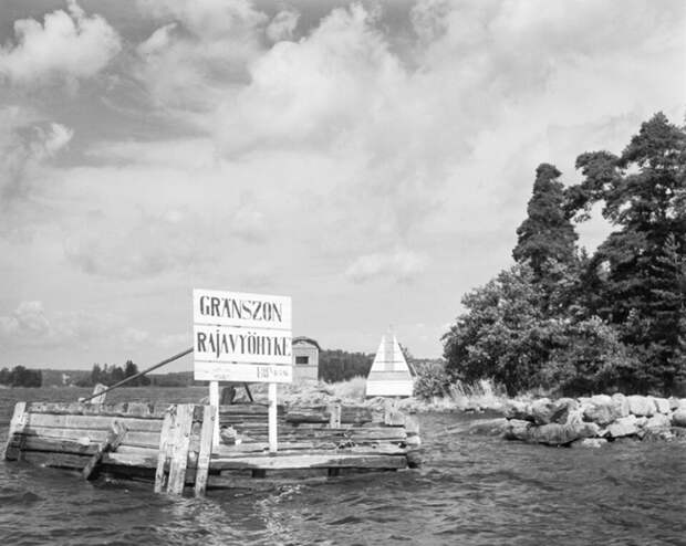 На фото: пограничная зона Порккала между Финляндией и Советским Союзом, 1953 год.
