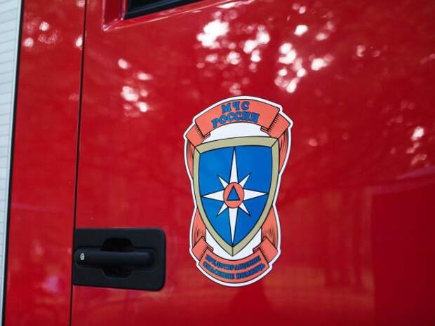В Пушкине автомобиль врезался в здание школы и загорелся