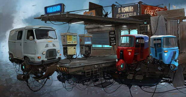 Летающие машины в иллюстрациях Alejandro Burdisio Летающие машины в иллюстрациях Alejandro Burdisio