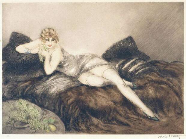 Женский портрет ар-деко, Луи Икар
