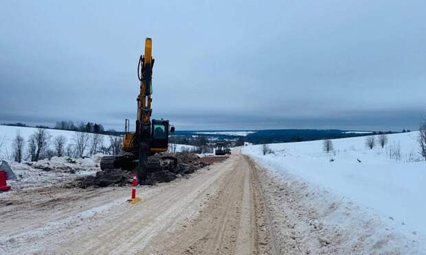 В Вельском округе продолжается капремонт автодороги Коноша — Вельск