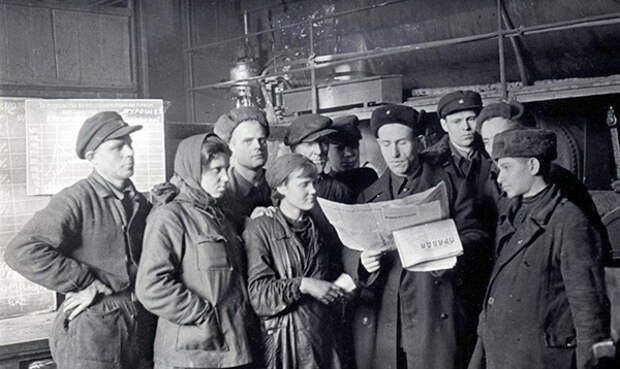 Работники депо, Ульяновск, 1941 год(2020)|Фото: gaso-ural.ru
