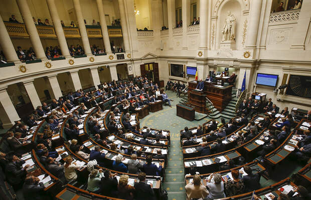 Заседание парламента Белгии