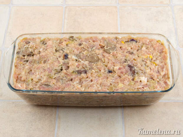 Мясной террин с печенью, беконом и фисташками — 13 шаг