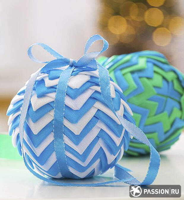 Елочные шары - необычный декор своими руками!