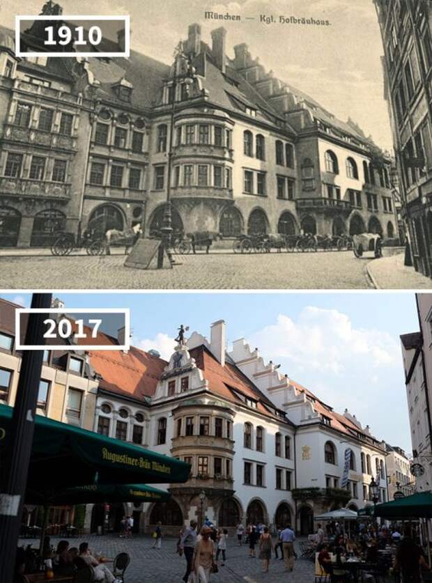 Фотографии "тогда и сейчас", показывающие, насколько мир изменился со временем (16 фото)