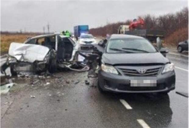 Три водителя покалечились в массовом ДТП на трассе Самара - Волгоград