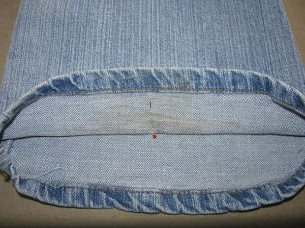 Как укоротить джинсы и сохранить фабричный шов