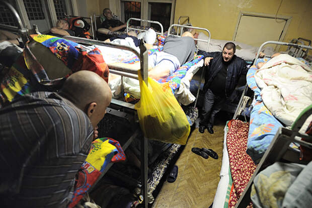 Евгений Маленкин в карантине реабилитационного центра «Город без наркотиков», 11 ноября 2010 года. Фото: Антон Буценко / ИТАР-ТАСС