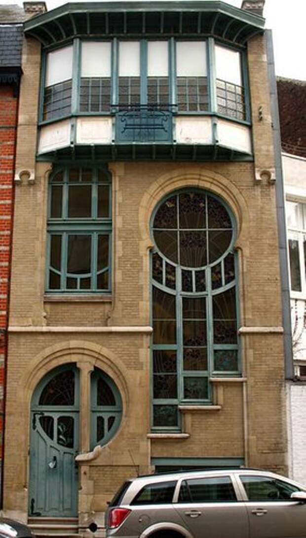 окна в стиле модерн с витражами