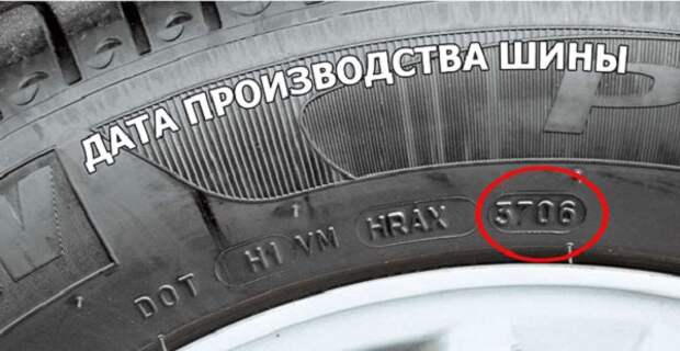 Как определить год выпуска шины