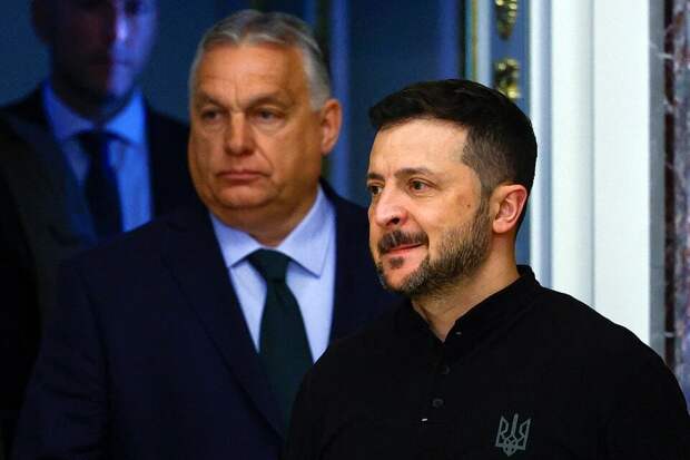 Зеленский всячески заочно унижал премьер-министра Венгрии Виктора Орбана, говоря, что далеко не все годятся на исполнение роли миротворца  Фото: REUTERS.