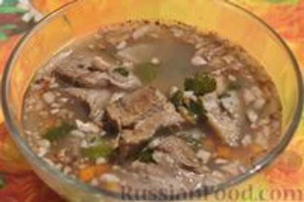 Фото к рецепту: Классический суп харчо с говядиной Фото к рецепту: Классический суп харчо с говядиной