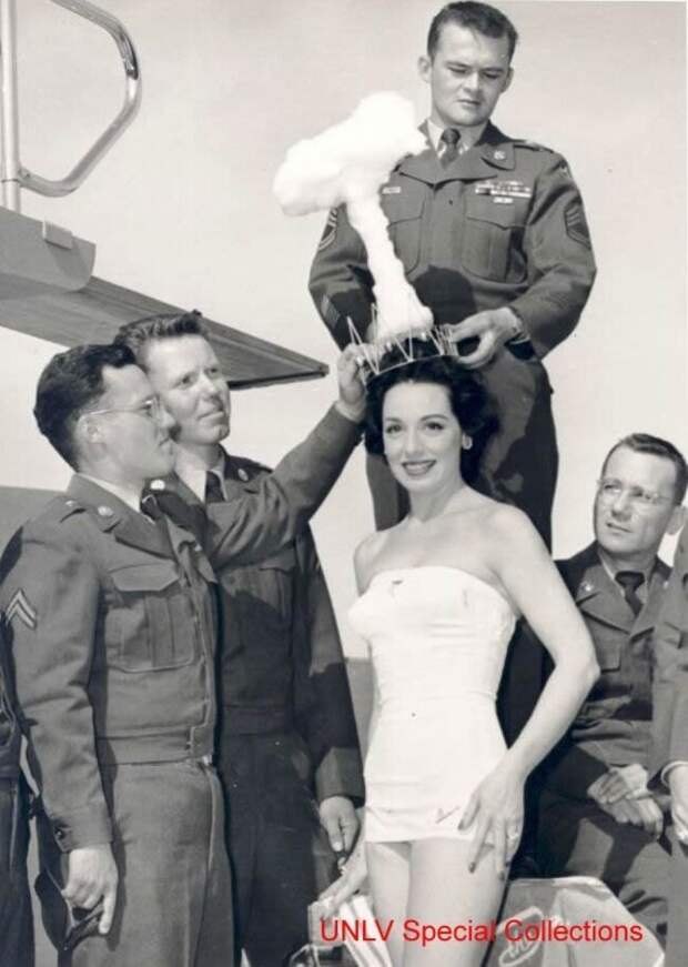 Победительница конкурса «Мисс атомная бомба» (1950) история, ретро, фото, это интересно