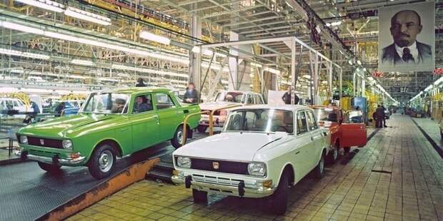 Сборка автомобилей Москвич-2140 на Московском Заводе Малолитражных Автомобилей, МЗМА. 